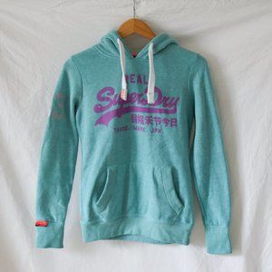Superdry Teal Vintage Logo Hoodie